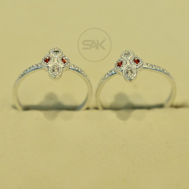 Indian traditional Toe Rings in silver – Karizma Jewels